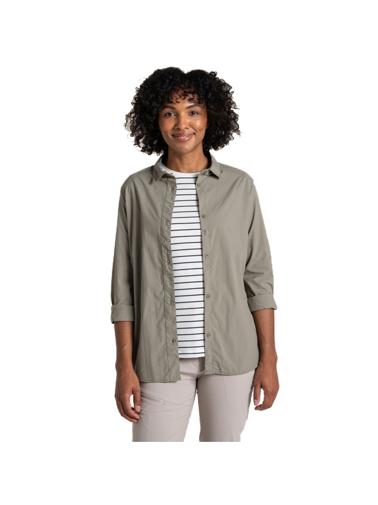 Craghoppers NosiLife Freeda Long Sleeved Shirt Women's Vert CWS543-VRT shirts en tops online bestellen bij Kathmandu Outdoor & Travel