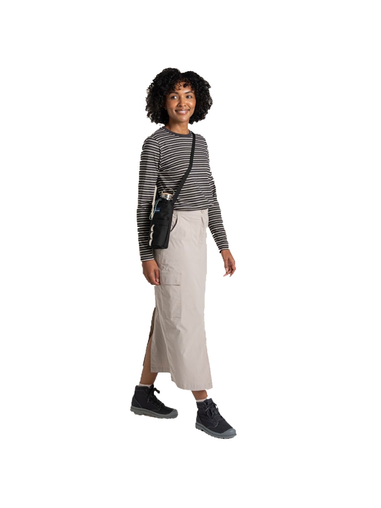 Craghoppers NosiLife Pro Midi Skirt Women's Soft Mushroom CWD053-KD7 jurken en rokken online bestellen bij Kathmandu Outdoor & Travel