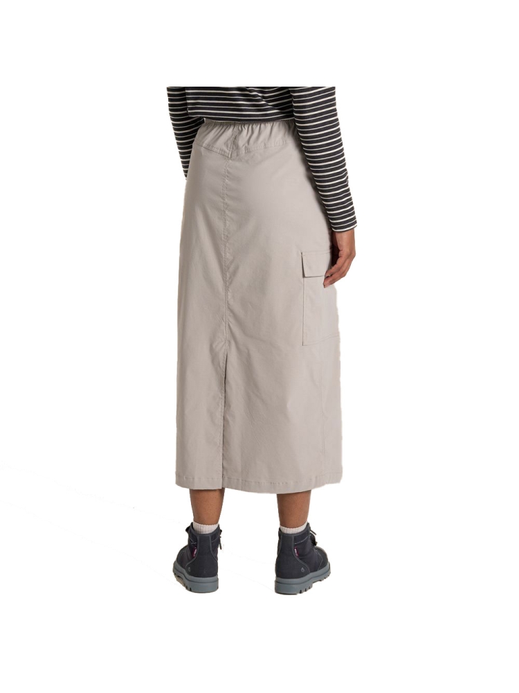Craghoppers NosiLife Pro Midi Skirt Women's Soft Mushroom CWD053-KD7 jurken en rokken online bestellen bij Kathmandu Outdoor & Travel