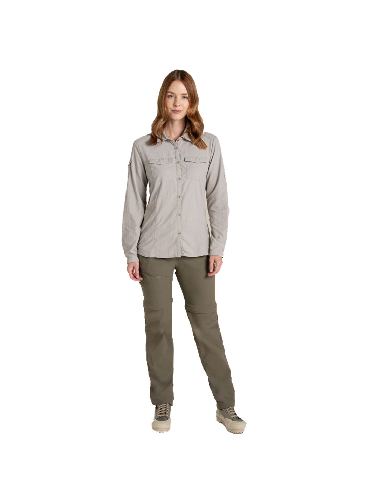 Craghoppers NosiLife Adventure Long Sleeved Shirt III Women's Soft Mushroom CWS534-KD7 shirts en tops online bestellen bij Kathmandu Outdoor & Travel