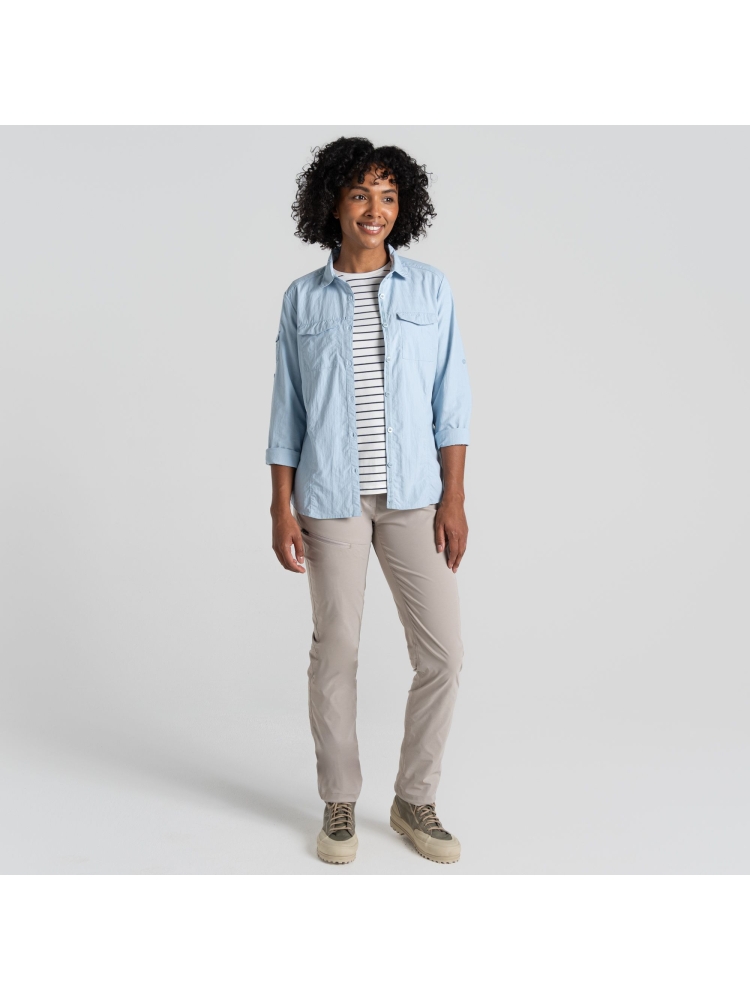 Craghoppers NosiLife Adventure Long Sleeved Shirt III Nimbus Blue CWS534-14Z shirts en tops online bestellen bij Kathmandu Outdoor & Travel