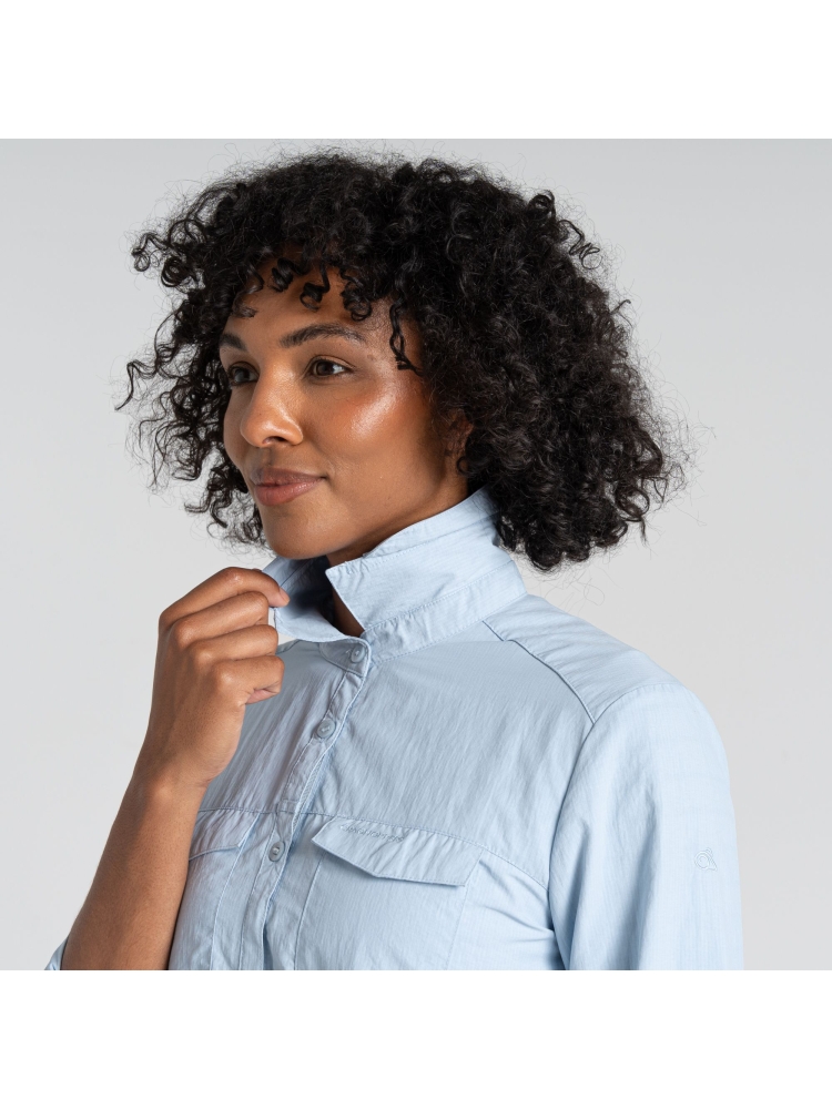 Craghoppers NosiLife Adventure Long Sleeved Shirt III Nimbus Blue CWS534-14Z shirts en tops online bestellen bij Kathmandu Outdoor & Travel