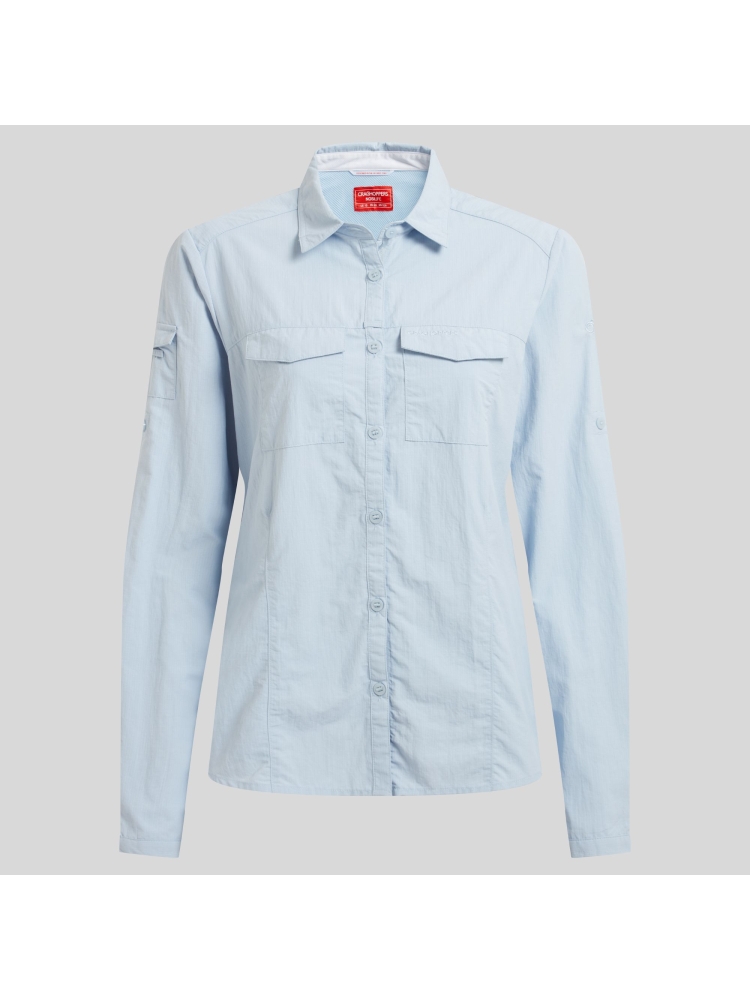 Craghoppers NosiLife Adventure Long Sleeved Shirt III Nimbus Blue CWS534-14Z shirts en tops online bestellen bij Kathmandu Outdoor & Travel