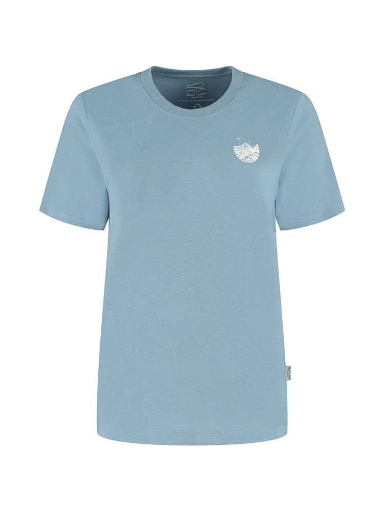 Blue Loop Originals Refibra Seascape Tshirt Women's Blue Shadow W-RLT014-25-B289 shirts en tops online bestellen bij Kathmandu Outdoor & Travel
