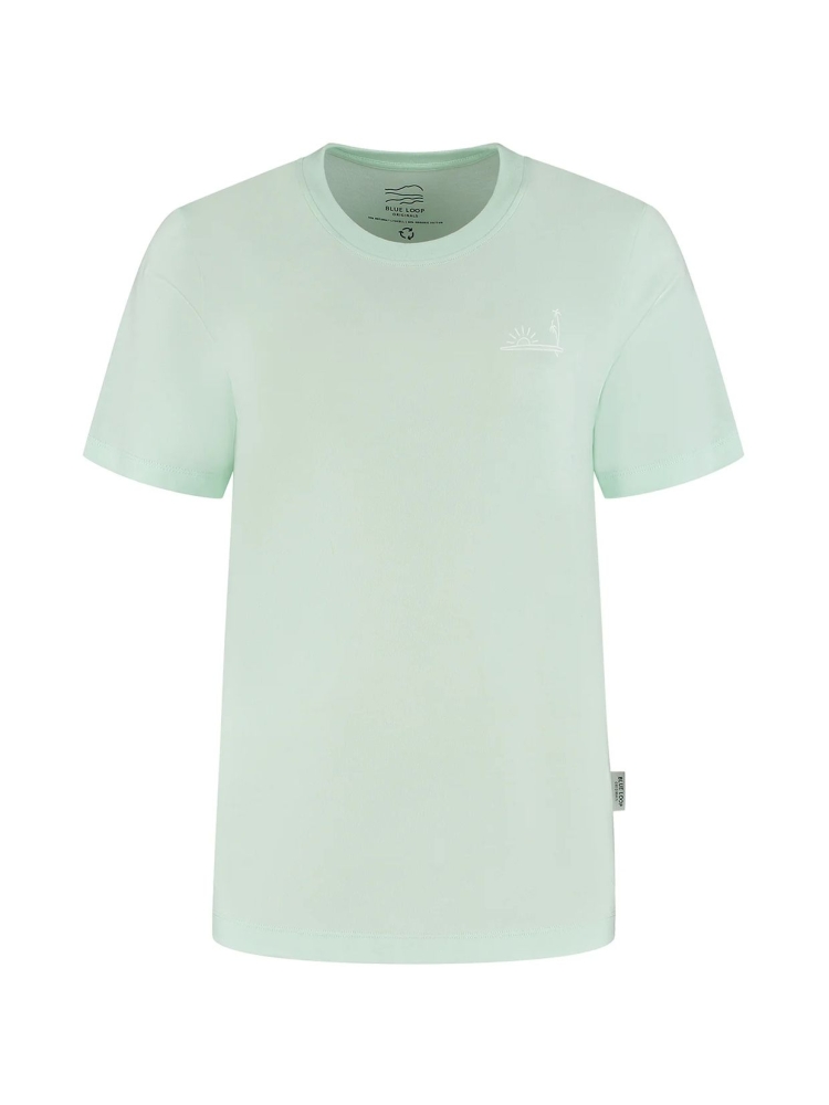 Blue Loop Originals Blue Loop Originals Refibra Palmsurf Tshirt Women's W-RPS014-25-B476 shirts en tops Blue Loop Originals Refibra Palmsurf Tshirt Women's Bleached Aqua W-RPS014-25-B476 shirts en tops online bestellen bij Kathmandu Outdoor & Travel