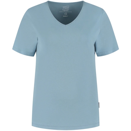 Blue Loop Originals  Refibra Loose Fit V-neck Tshirt Women's Blue Shadow