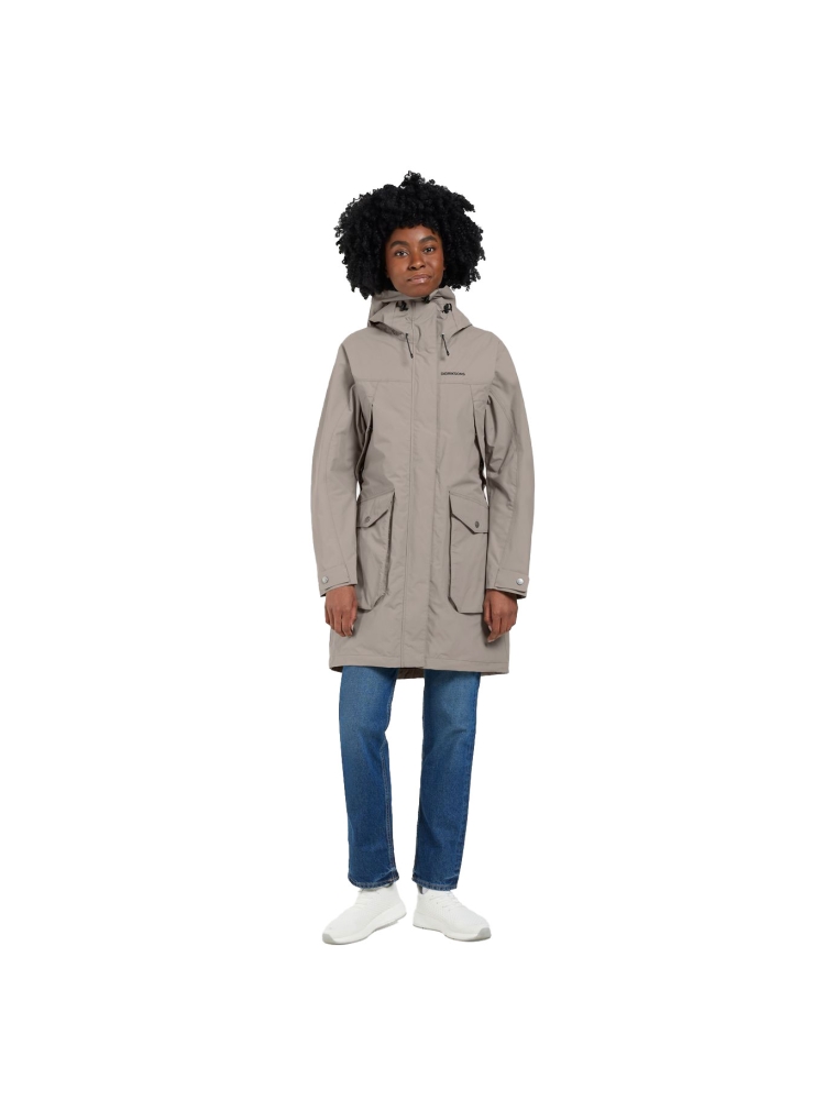 Didriksons Thelma Parka 10 Women's Ash Brown 504812-F04 jassen online bestellen bij Kathmandu Outdoor & Travel