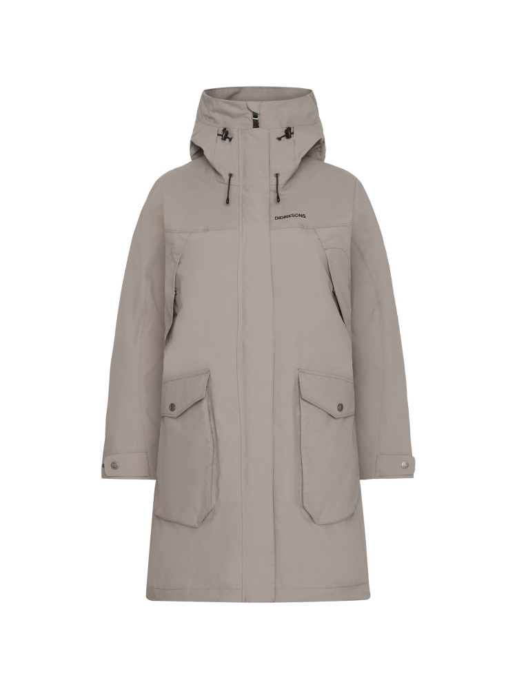 Didriksons Thelma Parka 10 Women's Ash Brown 504812-F04 jassen online bestellen bij Kathmandu Outdoor & Travel