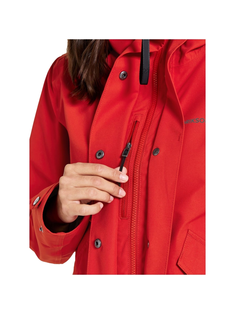Didriksons Silja Jacket Women's Pomme Red 505645-463 jassen online bestellen bij Kathmandu Outdoor & Travel