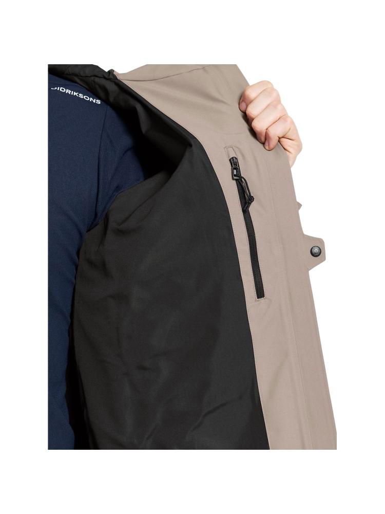 Didriksons Basil usx Jacket 4 Ash Brown 505176-F04 jassen online bestellen bij Kathmandu Outdoor & Travel