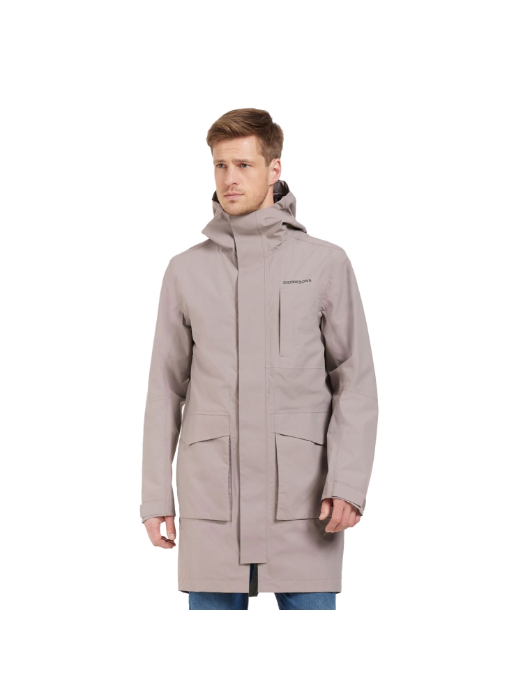 Didriksons Andreas usx Parka 2 Ash Brown 505249-F04 jassen online bestellen bij Kathmandu Outdoor & Travel