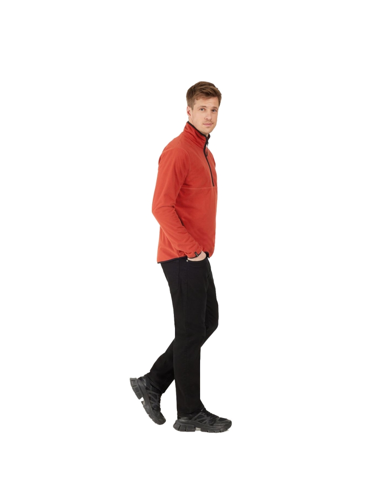 Didriksons Hannes usx Halfzip Ochre Red 505668-J08 jassen online bestellen bij Kathmandu Outdoor & Travel