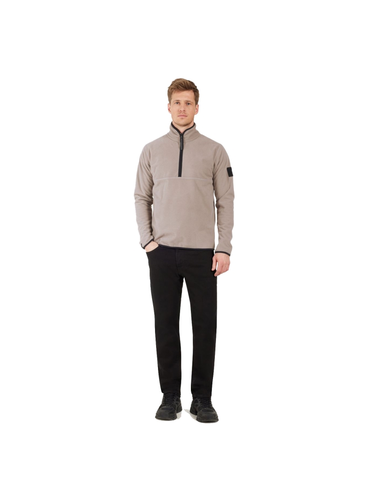 Didriksons Hannes usx Halfzip Ash Brown 505668-F04 jassen online bestellen bij Kathmandu Outdoor & Travel