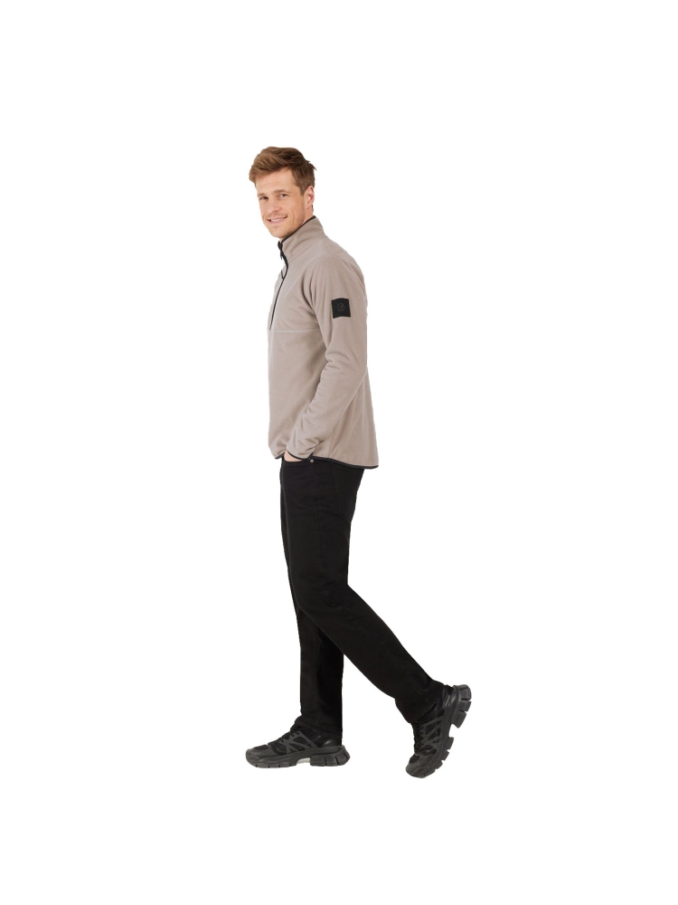 Didriksons Hannes usx Halfzip Ash Brown 505668-F04 jassen online bestellen bij Kathmandu Outdoor & Travel