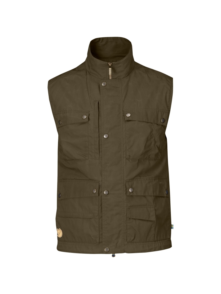 Fjällräven Reporter Lite Vest Dark Olive F81280-633 jassen online bestellen bij Kathmandu Outdoor & Travel