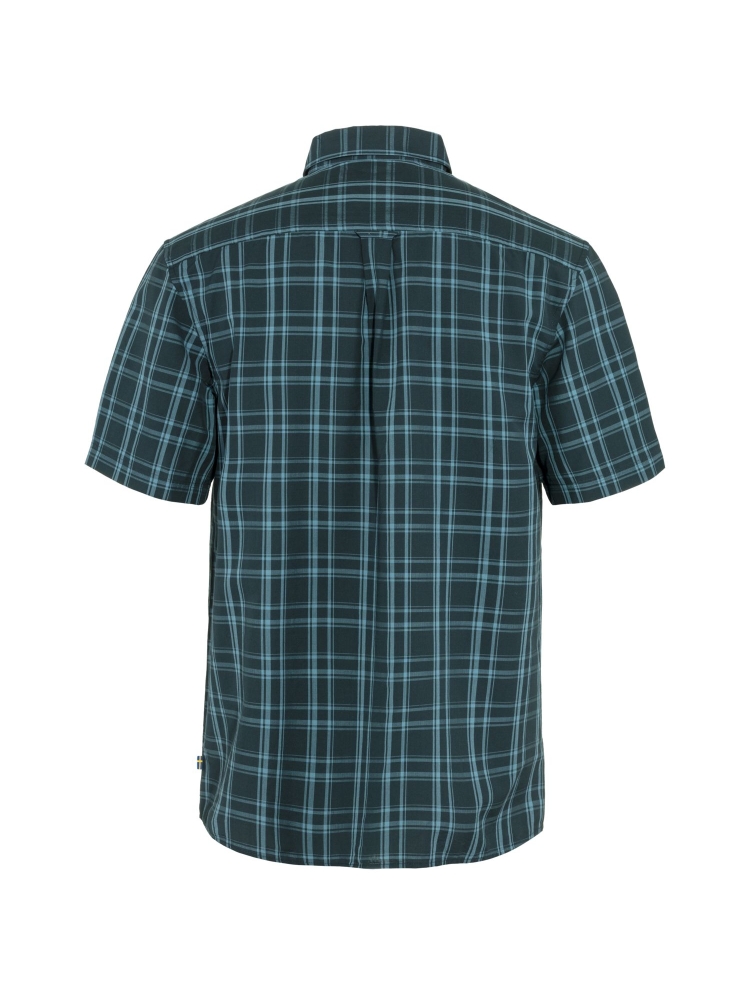 Fjällräven Övik Lite Shirt SS Dark Navy-Dawn Blue F87038-555-543 shirts en tops online bestellen bij Kathmandu Outdoor & Travel
