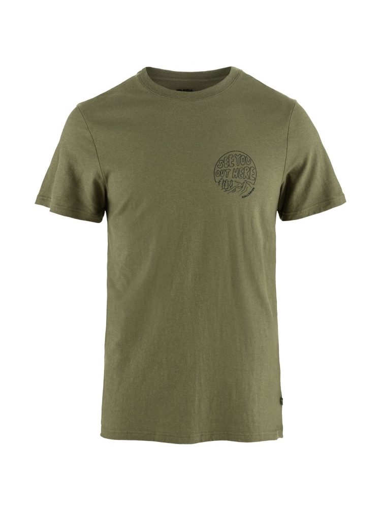Fjällräven Hemp Blend Out Here T-shirt Green F12600265-620 shirts en tops online bestellen bij Kathmandu Outdoor & Travel