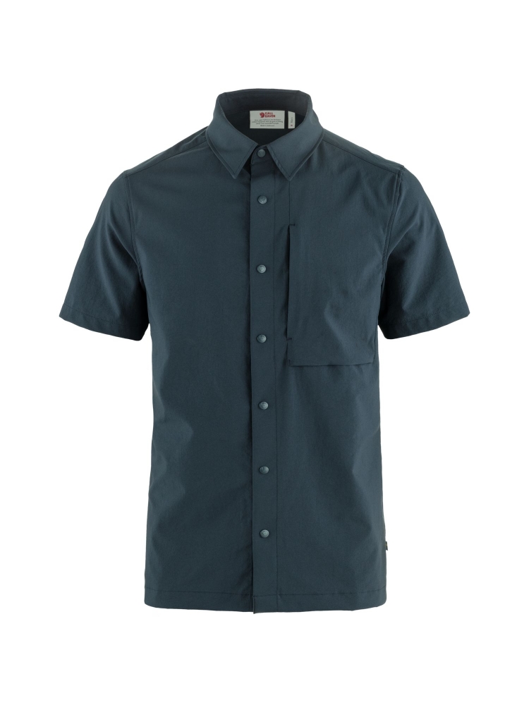 Fjällräven High Coast Pack Shirt SS Dark Navy F12600249-555 shirts en tops online bestellen bij Kathmandu Outdoor & Travel