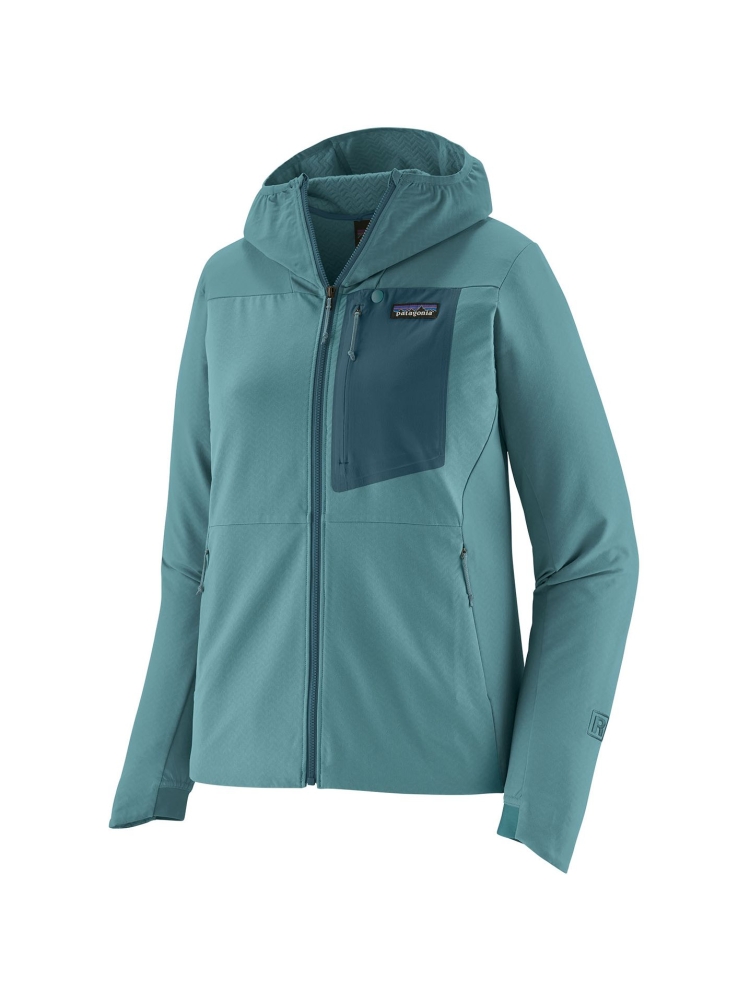 Patagonia R1 CrossStrata Hoody Women's Wetland Blue 85450-WLDB jassen online bestellen bij Kathmandu Outdoor & Travel