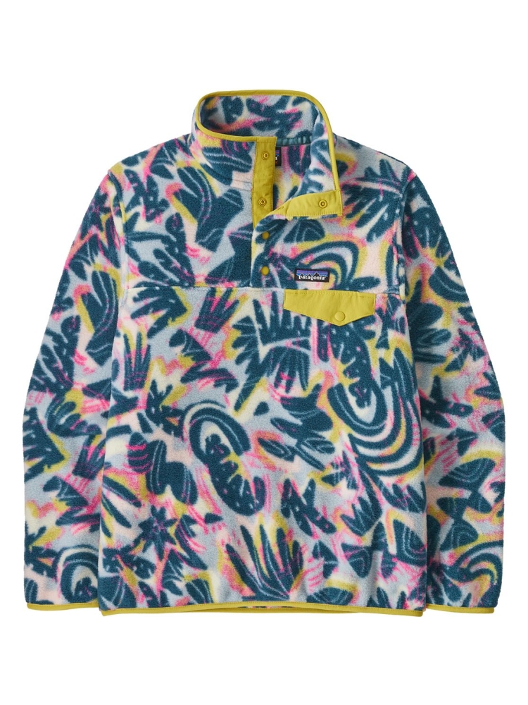 Patagonia LW Synch Snap-T P/O Women's Wild Botanist: Tidal Teal 25455-WBTI fleeces en truien online bestellen bij Kathmandu Outdoor & Travel