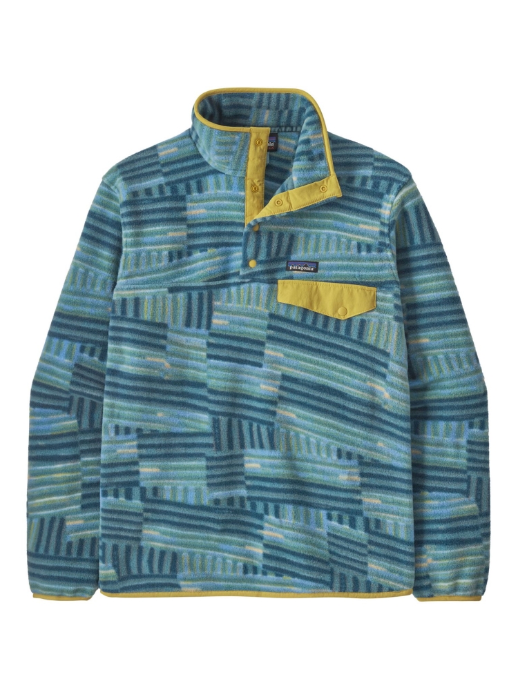Patagonia LW Synch Snap-T P/O Quilty Fitz: Wetland Blue 25551-QFWE fleeces en truien online bestellen bij Kathmandu Outdoor & Travel
