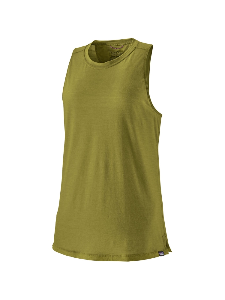 Patagonia Cap Cool Merino Blend Tank Women's Graze Green 44605-GRZG shirts en tops online bestellen bij Kathmandu Outdoor & Travel