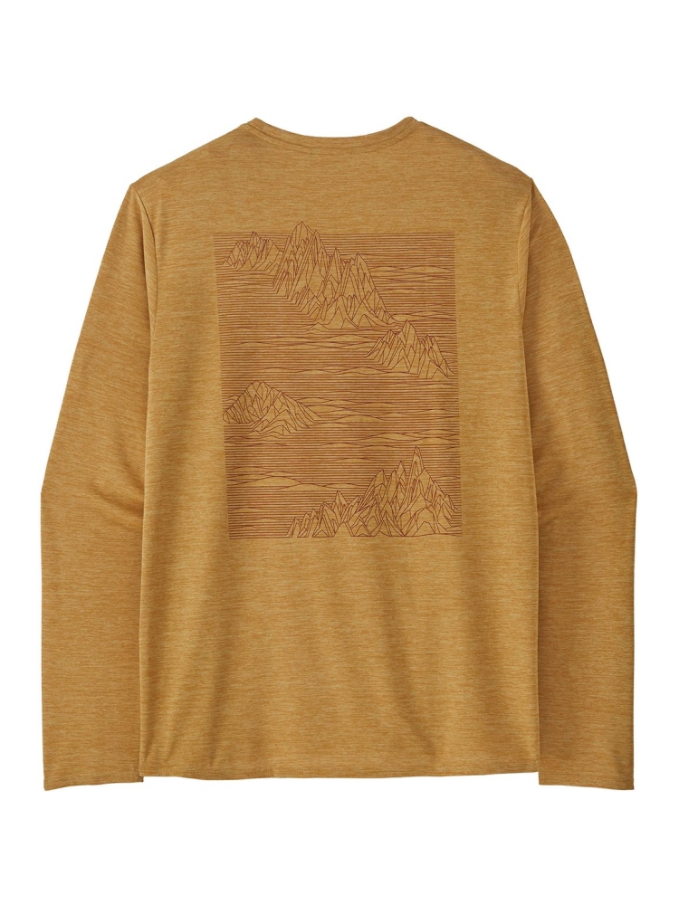 Patagonia L/S Cap Cool Daily Graphic Shirt Strataspire: Beeswax Tan X-Dye 45190-SBXX shirts en tops online bestellen bij Kathmandu Outdoor & Travel