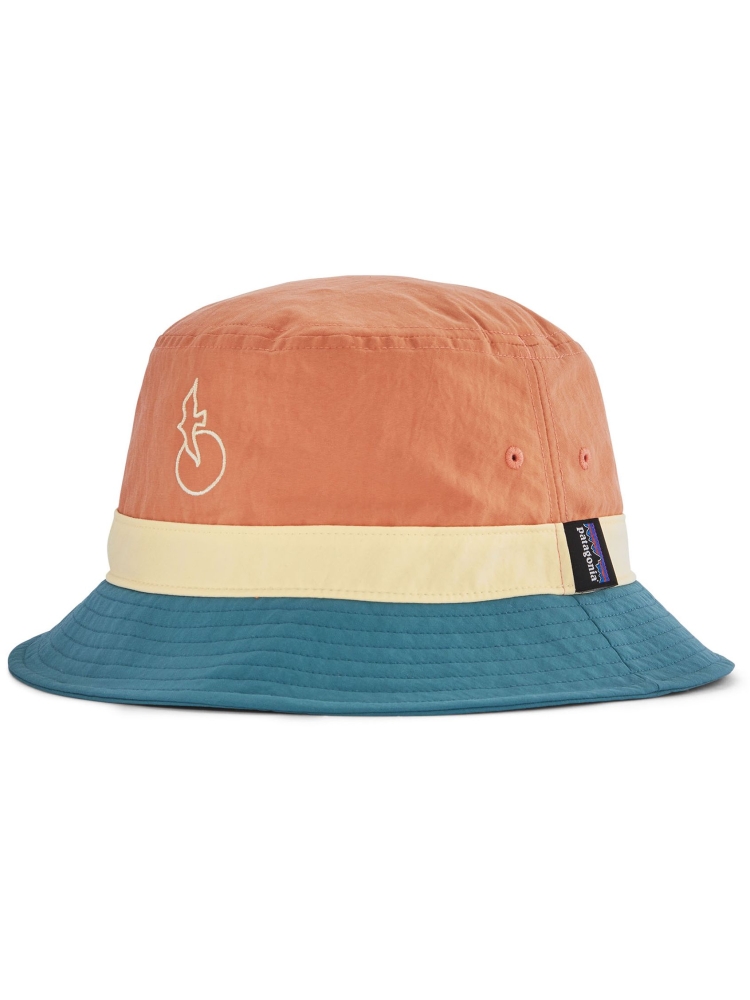 Patagonia Wavefarer Bucket Hat Swelldrifter: Rock Melon 29157-SDME kleding accessoires online bestellen bij Kathmandu Outdoor & Travel