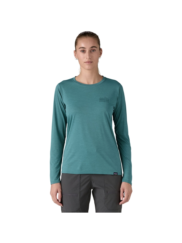 Patagonia L/S Cap Cool Daily Graphic Shirt Women's Strataspire: Wetland Blue X-Dy 45205-SWLX shirts en tops online bestellen bij Kathmandu Outdoor & Travel