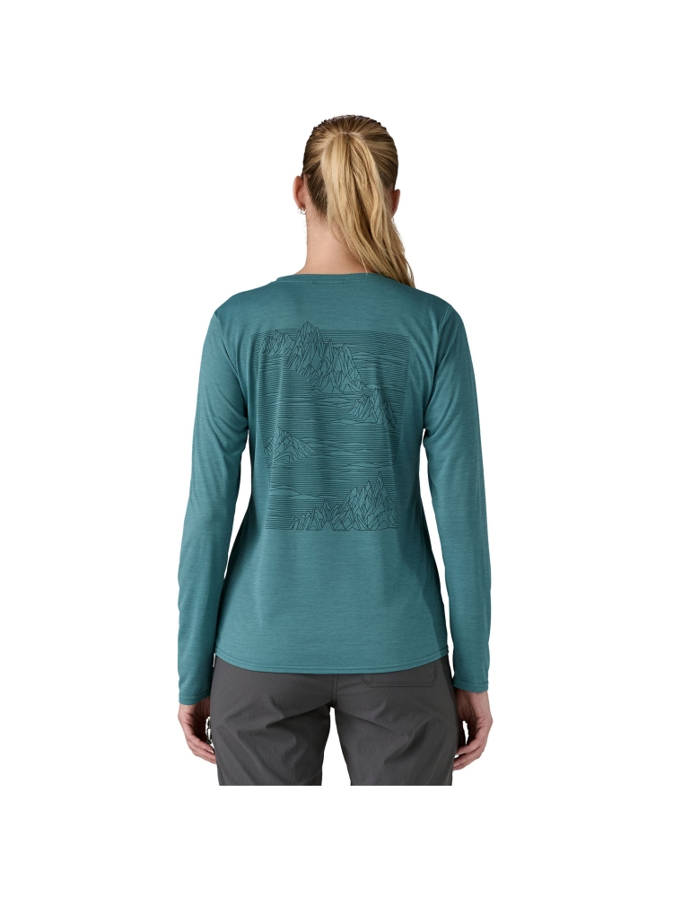 Patagonia L/S Cap Cool Daily Graphic Shirt Women's Strataspire: Wetland Blue X-Dy 45205-SWLX shirts en tops online bestellen bij Kathmandu Outdoor & Travel