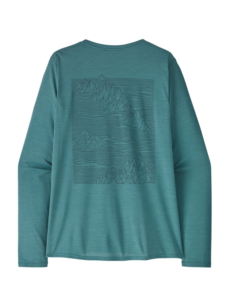 Patagonia L/S Cap Cool Daily Graphic Shirt Women's Strataspire: Wetland Blue X-Dy 45205-SWLX shirts en tops online bestellen bij Kathmandu Outdoor & Travel