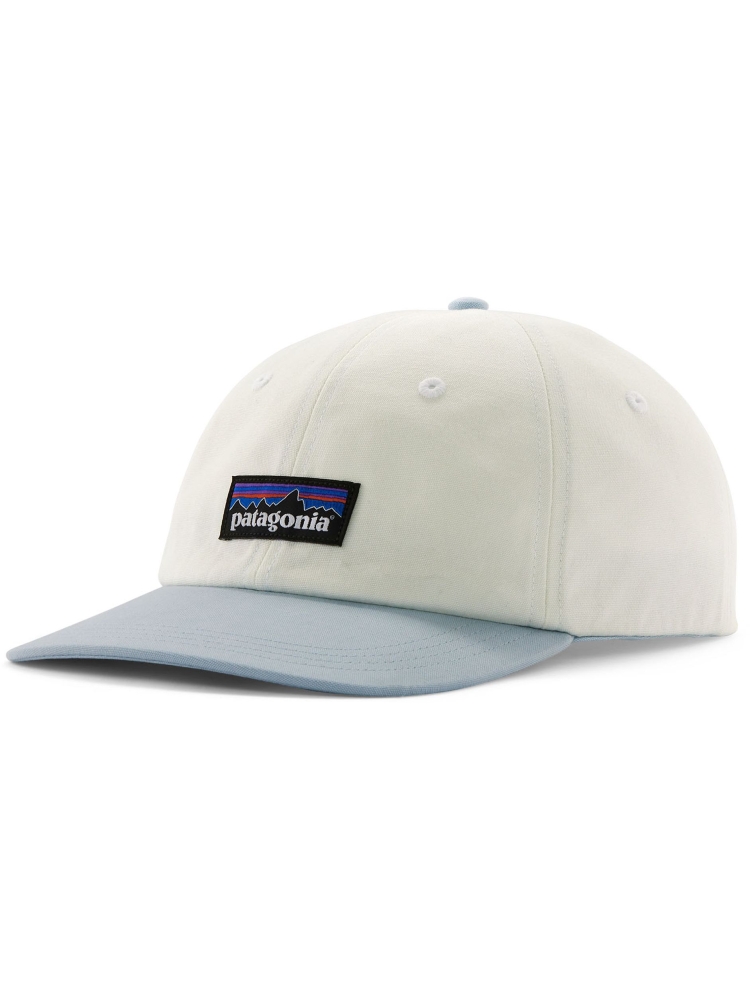 Patagonia P-6 Label Trad Cap Birch White w/Fleck Blue 38296-BIFL kleding accessoires online bestellen bij Kathmandu Outdoor & Travel