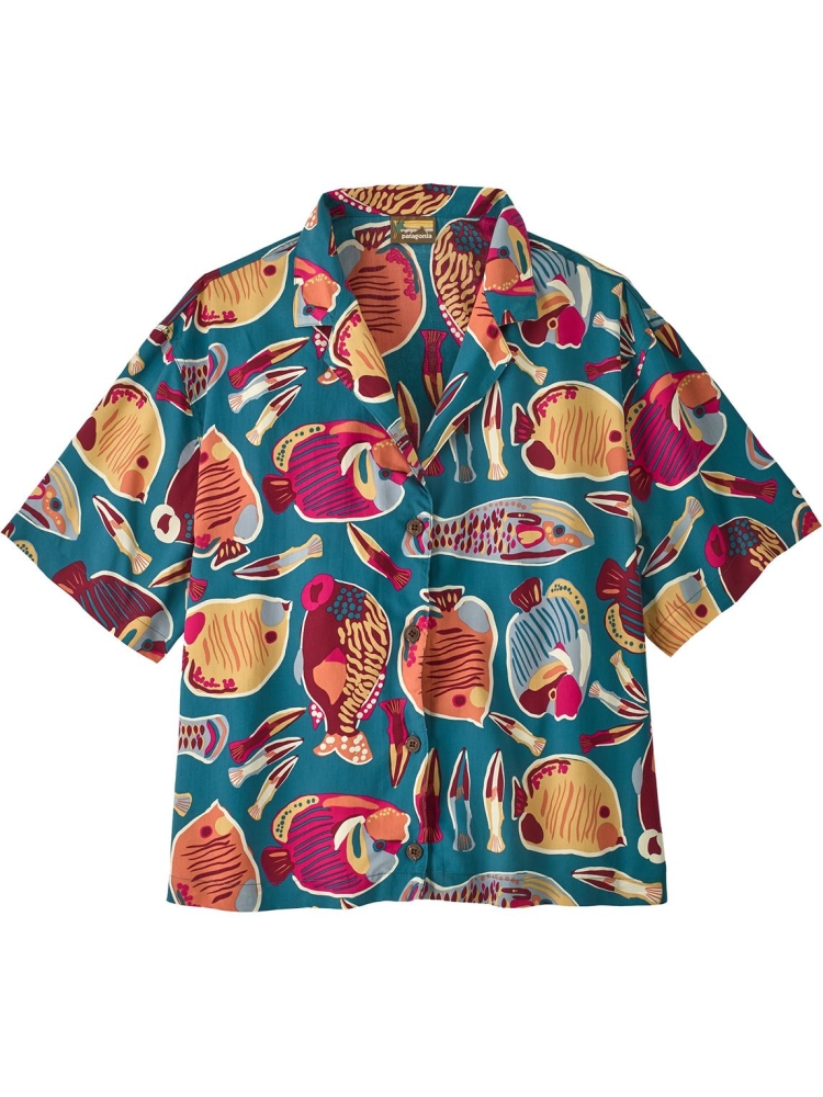 Patagonia Tidal Threads Shirt Women's Wrasse: Wetland Blue 52545-WRWE shirts en tops online bestellen bij Kathmandu Outdoor & Travel