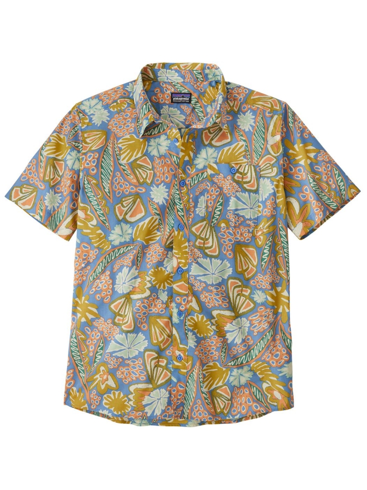 Patagonia Go To Shirt Flourish: Abundant Blue 52691-FLRA shirts en tops online bestellen bij Kathmandu Outdoor & Travel