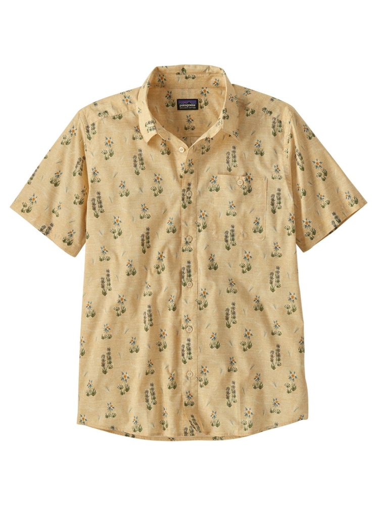 Patagonia Go To Shirt Lupine Trail: Beeswax Tan 52691-LTBE shirts en tops online bestellen bij Kathmandu Outdoor & Travel