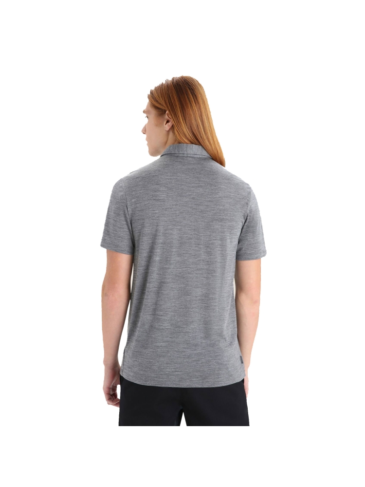 Icebreaker Drayden SS Polo Gristone Hthr IB0A56EI-0131 shirts en tops online bestellen bij Kathmandu Outdoor & Travel