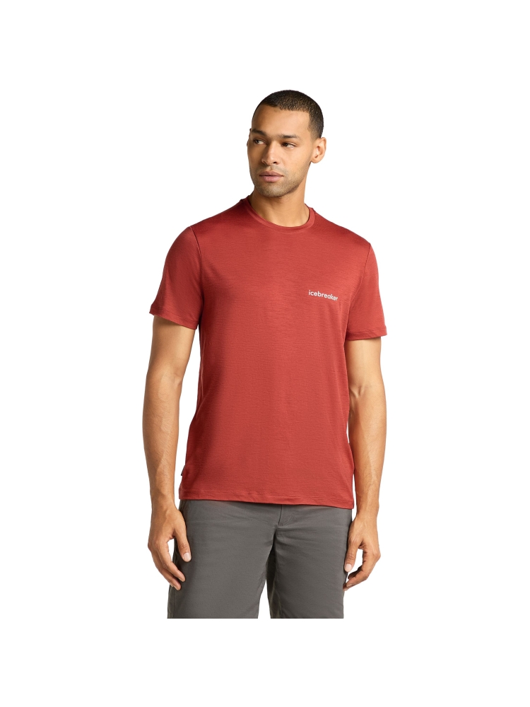 Icebreaker Mer 150 Tech Lite SS Tee IB Wordmark  Jasper IB0A576U-0BA1 shirts en tops online bestellen bij Kathmandu Outdoor & Travel