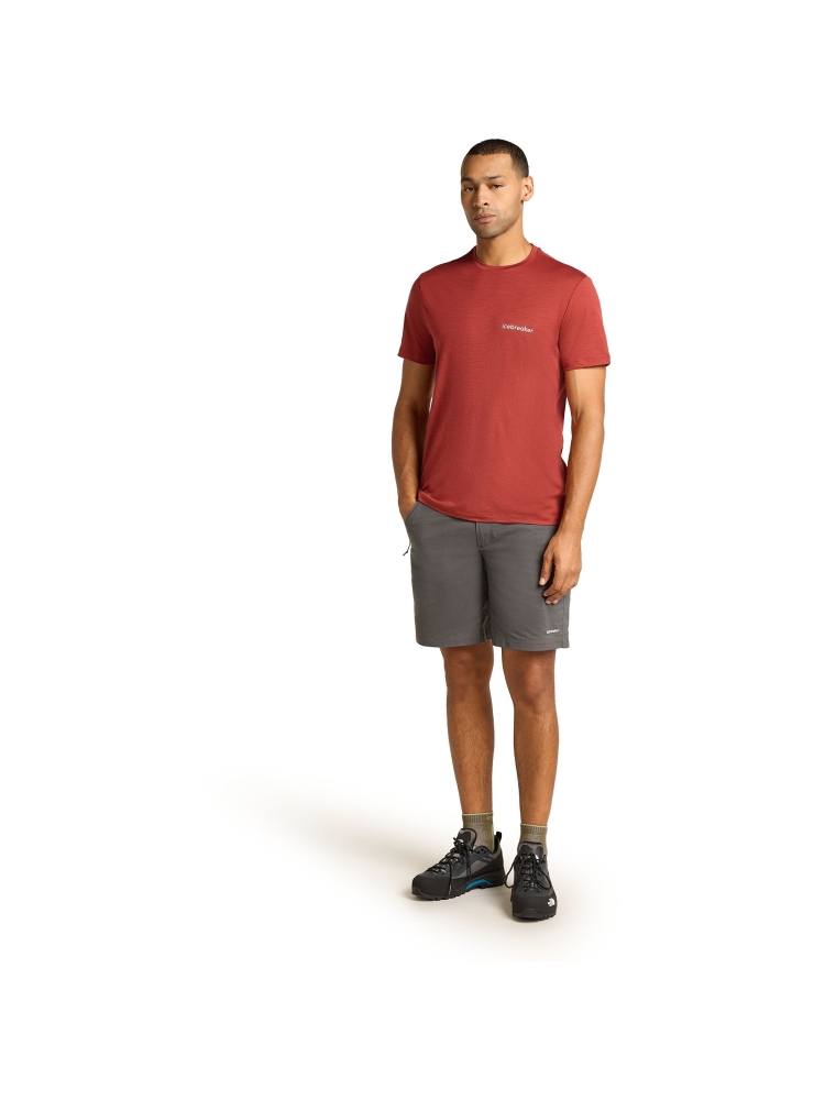Icebreaker Mer 150 Tech Lite SS Tee IB Wordmark  Jasper IB0A576U-0BA1 shirts en tops online bestellen bij Kathmandu Outdoor & Travel