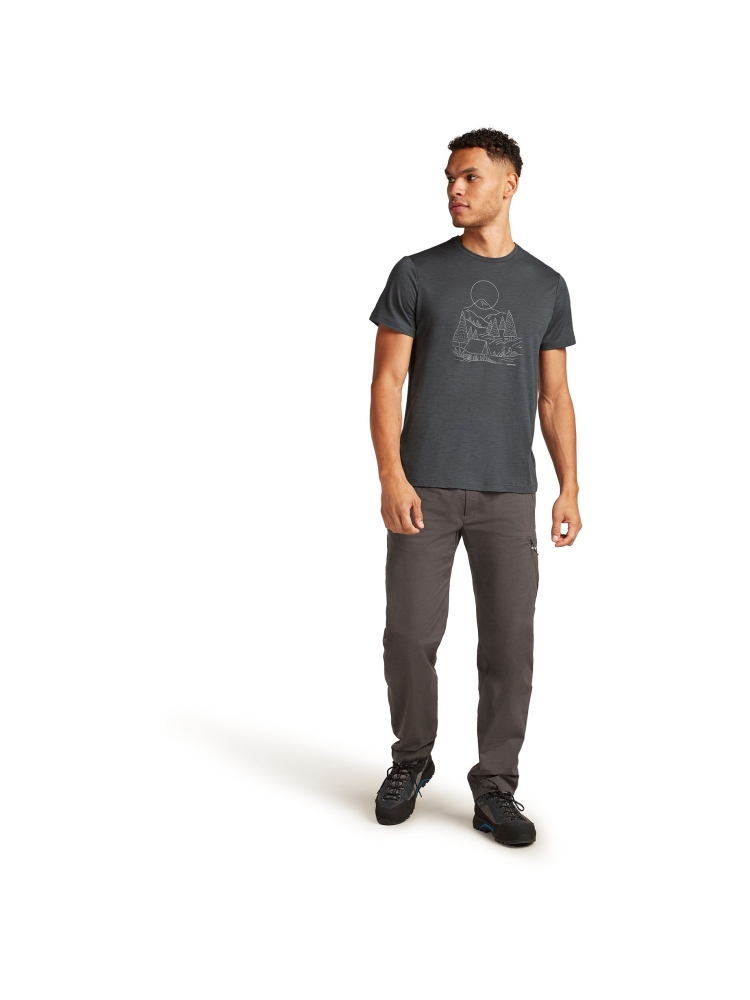 Icebreaker Mer 150 Tech Lite III SS Tee Sunset Ca Obsidian IB0A56X1-0A11 shirts en tops online bestellen bij Kathmandu Outdoor & Travel