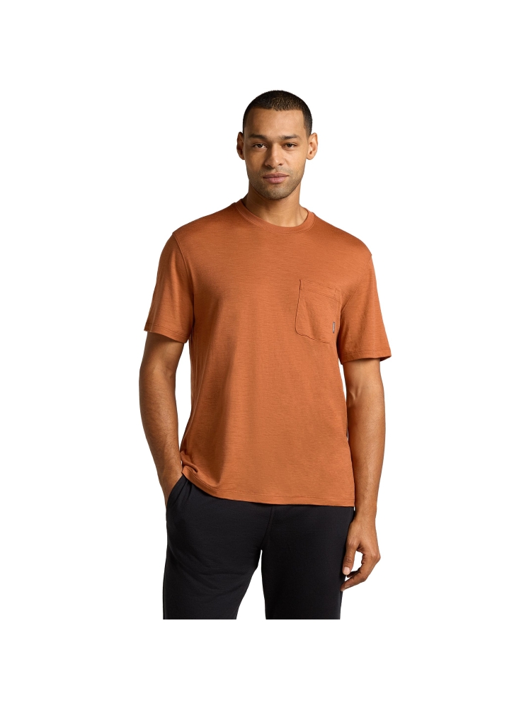 Icebreaker Mer Tech Lite III SS Relaxed Pocket Tee Dusty Clay IB0A56WH-0B01 shirts en tops online bestellen bij Kathmandu Outdoor & Travel