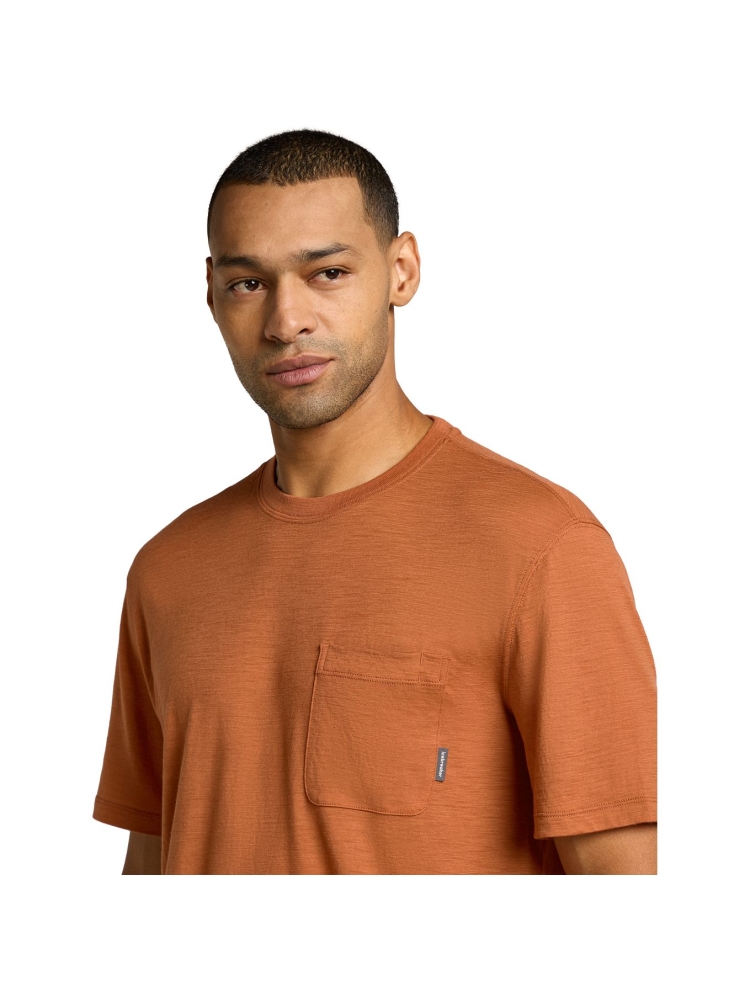 Icebreaker Mer Tech Lite III SS Relaxed Pocket Tee Dusty Clay IB0A56WH-0B01 shirts en tops online bestellen bij Kathmandu Outdoor & Travel