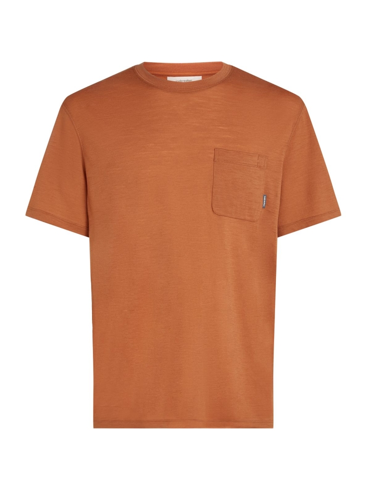 Icebreaker Mer Tech Lite III SS Relaxed Pocket Tee Dusty Clay IB0A56WH-0B01 shirts en tops online bestellen bij Kathmandu Outdoor & Travel