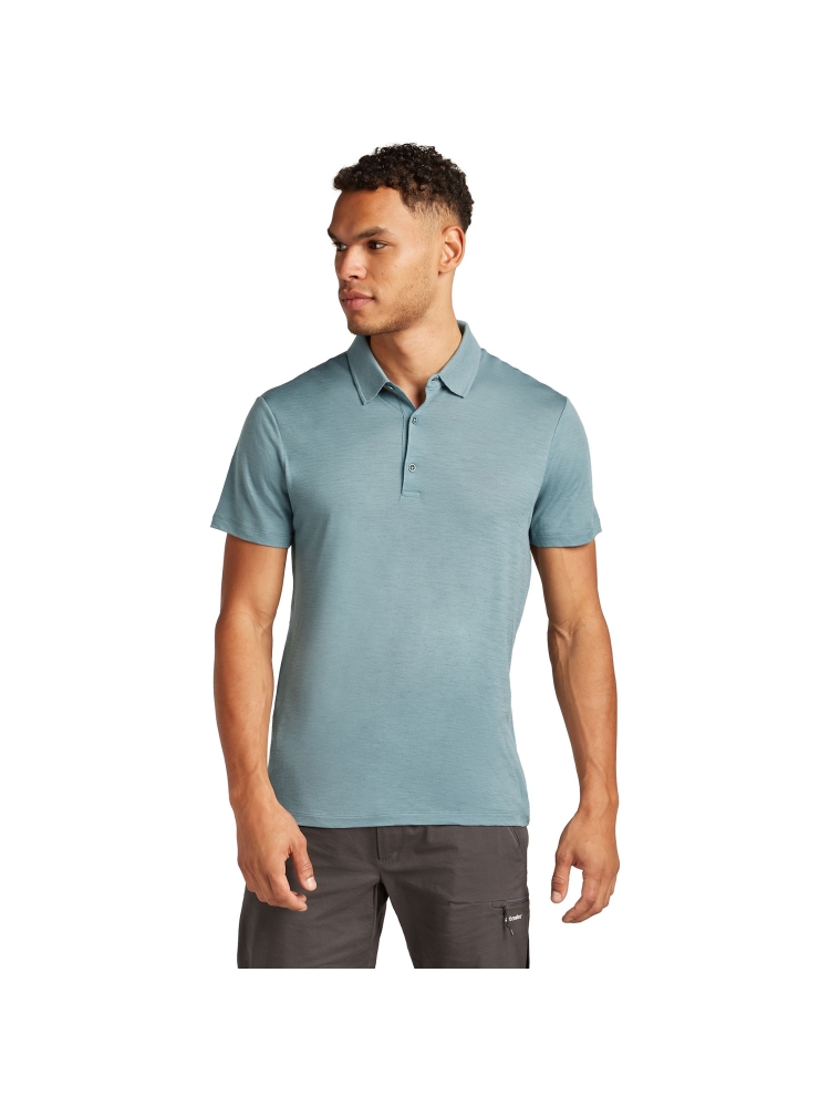 Icebreaker Mer 150 Tech Lite III SS Polo Blue Ash IB0A56WK-0A51 shirts en tops online bestellen bij Kathmandu Outdoor & Travel