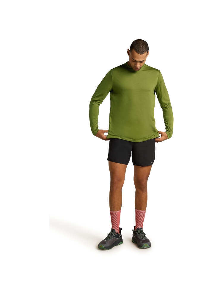 Icebreaker Mer 125 Cool-Lite Sphere III LS Tee Sphagnum IB0A56ZL-0BD1 shirts en tops online bestellen bij Kathmandu Outdoor & Travel