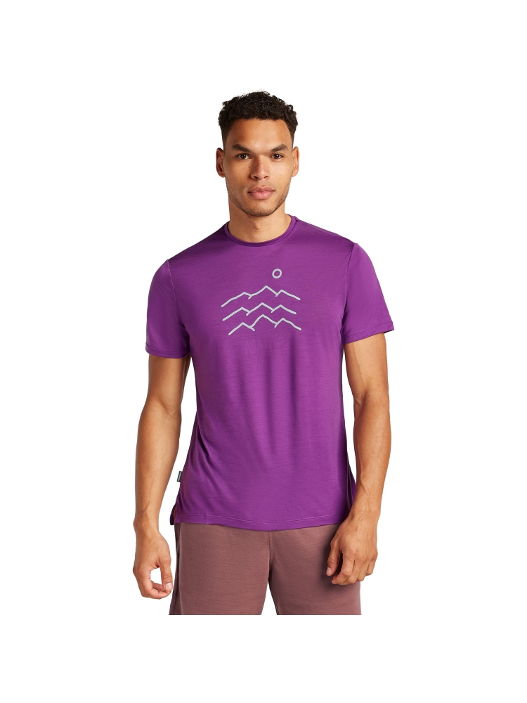 Icebreaker Mer 125 Cool-Lite Sphere SS Tee Across Passion IB0A5781-0A31 shirts en tops online bestellen bij Kathmandu Outdoor & Travel