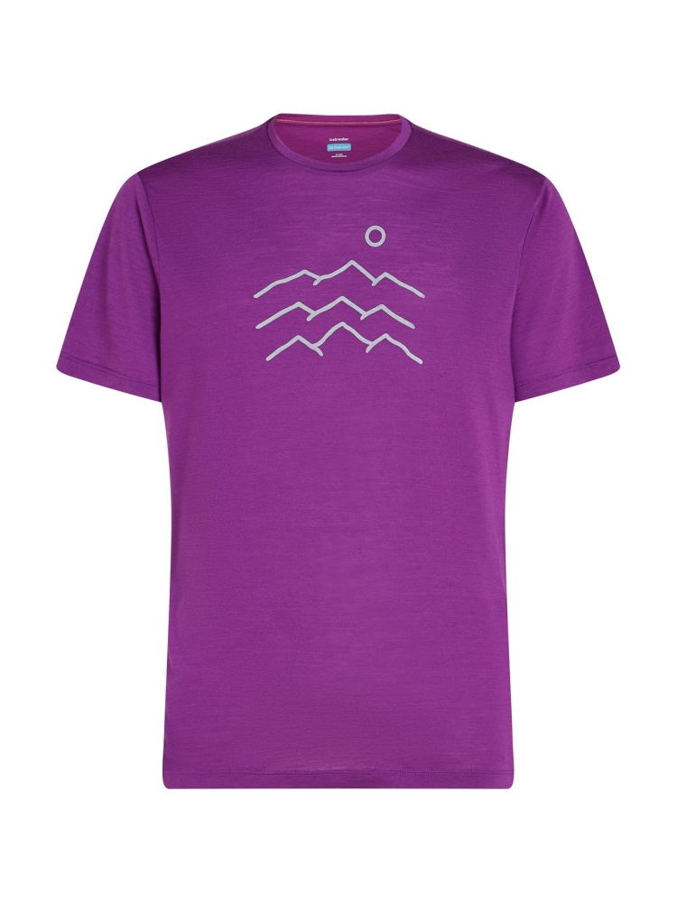 Icebreaker Mer 125 Cool-Lite Sphere SS Tee Across Passion IB0A5781-0A31 shirts en tops online bestellen bij Kathmandu Outdoor & Travel