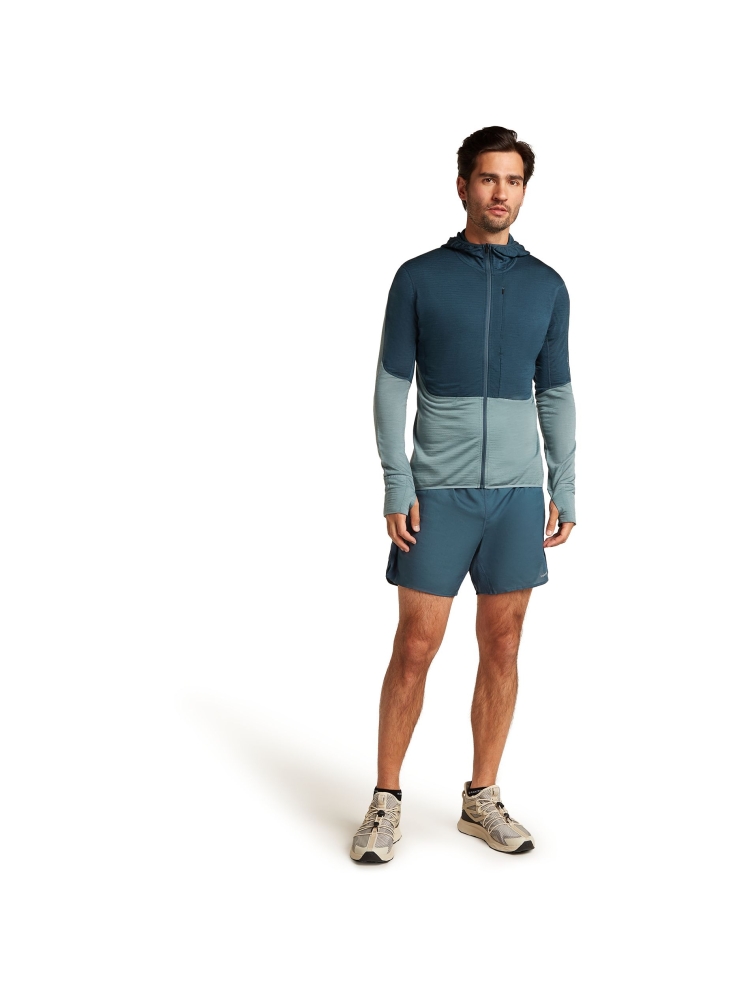 Icebreaker Mer 200 Realfleece Descender LS Zip Abyss/Blue/Ash IBBA56VZ-0C41 fleeces en truien online bestellen bij Kathmandu Outdoor & Travel