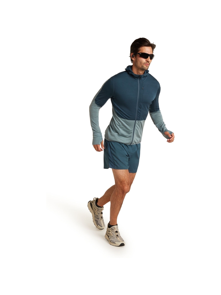 Icebreaker Mer 200 Realfleece Descender LS Zip Abyss/Blue/Ash IBBA56VZ-0C41 fleeces en truien online bestellen bij Kathmandu Outdoor & Travel