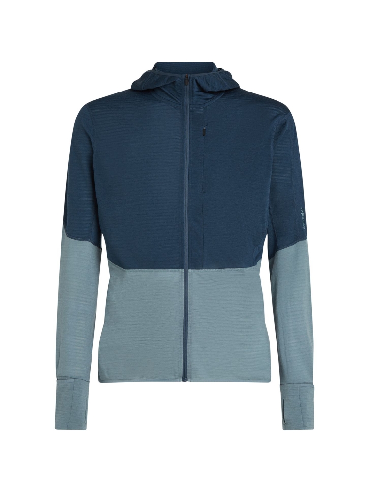 Icebreaker Mer 200 Realfleece Descender LS Zip Abyss/Blue/Ash IBBA56VZ-0C41 fleeces en truien online bestellen bij Kathmandu Outdoor & Travel