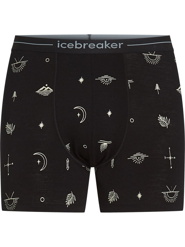 Icebreaker Mer 150 Anatomica Boxers Explore More Black/AOP IB0A5773-1241 onderkleding/thermokleding online bestellen bij Kathmandu Outdoor & Travel